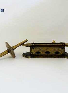 药碾子古董古玩收藏仿古铜制工艺品铜器摆件地摊货道具