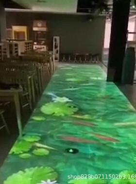 AR地面互动投影裸眼3d沉浸式投影商场引流LED互动地砖屏户外地面
