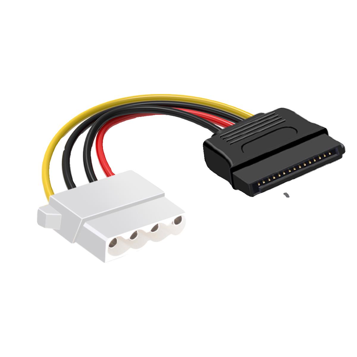 IDE大4P母头转SATA母电源线D口4针转15P监控机硬盘供电转接线包邮 - 图3