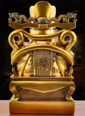 财神比干摆件财神像佛龛供奉店铺家用收银台办公室树脂文武财神爷