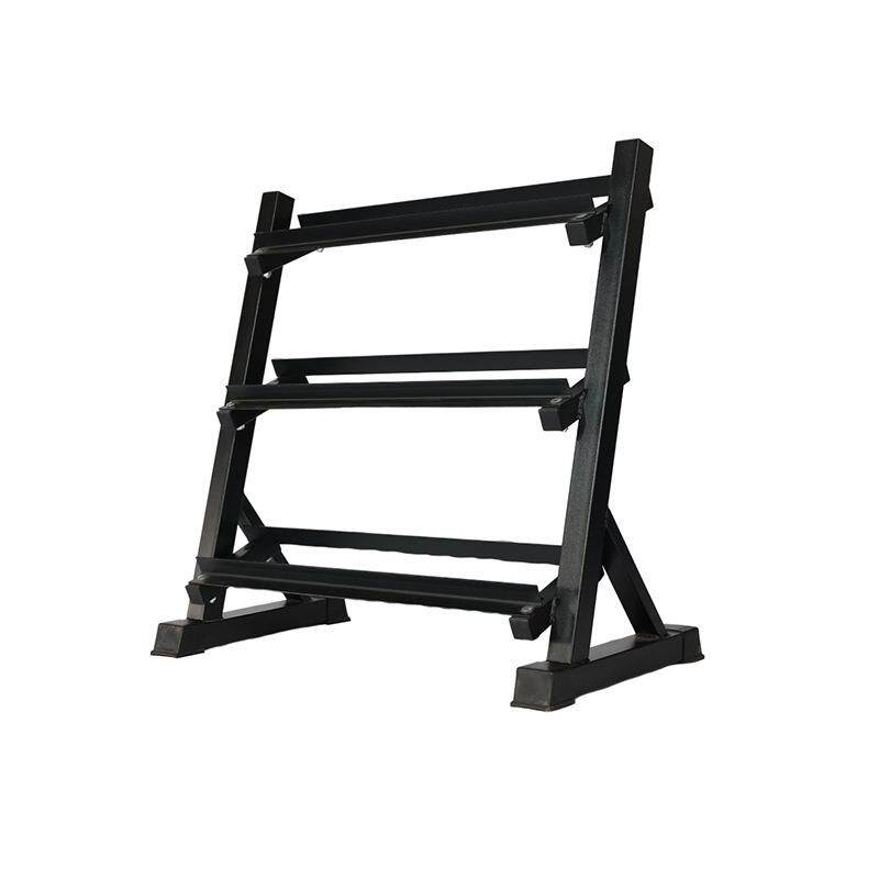 Three-layer dumbbell rack household women's hexagonal dumbbell 10-paid storage rack commercial vertical storage rack
