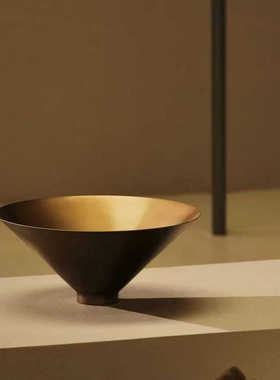 简约现代金色收纳果盘样板间民宿家居书房客厅玄关器皿装饰品摆设