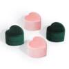 Love gNDJ Korean velvet jewelry box, exquisite and portable heart-shaped ring pendant, hanging display ring storage box seal