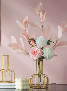 仿真花桌面摆件客厅玄关摆件茶几电视柜摆件办公室轻奢高档装饰品