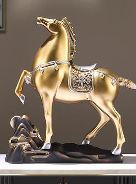 新款直销高档工艺品马到成功书桌面摆件客厅办公室书房装饰乔迁新