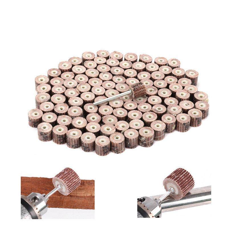 百叶磨头带柄砂纸轮抛光轮磨头千叶轮木雕活柄砂纸磨头8mm-12mm,淘宝优惠券,粉丝福利购,淘宝优惠卷