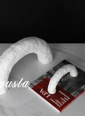 简约摆件样板房售楼处客厅电视柜书柜别墅酒店展厅玄关柜软装饰品