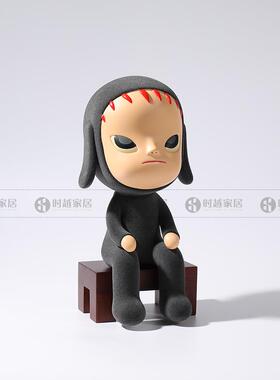 漫画卡通可爱失眠娃娃夜游梦游娃娃蜗居海藻人偶玩偶树脂植绒公仔