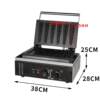 Commercial 5-compartment Christmas tree burning machine waffle oven pine tree waffle machine business stall snack equipment electric hot pancake machine