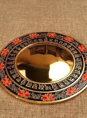 合金准提镜摆件准提宝镜准提菩萨铜镜挂饰铜镜家居客厅装饰品