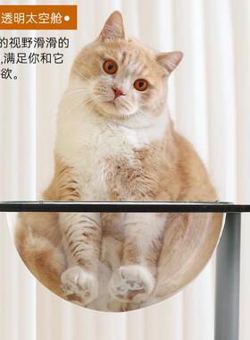 日韩猫爬架一体剑麻柱磨爪猫抓板太空舱猫窝豪华猫跳台逗猫玩具