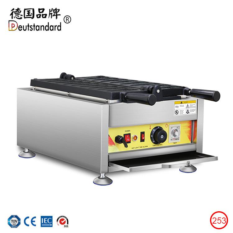 Commercial waffle flipping electric corn pancake machine stuffed soft pastry baking snack equipment 253