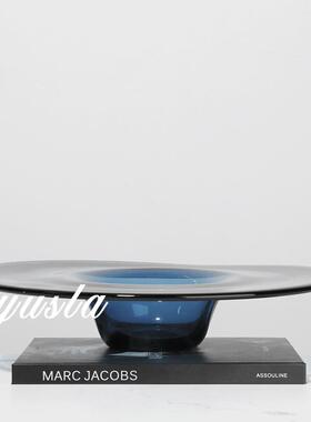 简约现代水果盘摆件家居桌面客厅茶几样板间收纳干果托盘软装饰品