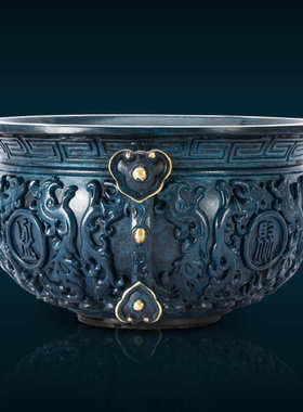 厂家直供批发黄铜聚宝盆摆件铜盆家居客厅开业乔迁送礼装饰工艺品