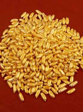 合金吉祥物十全十美小元宝金砖金豆福龟如意大米金豆聚宝盆填充