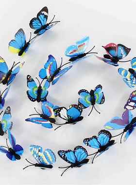 酒店创意摆盘菜仿真4.5CM蝴蝶 宴会冷菜盘寿司立体围边塑料蝴蝶