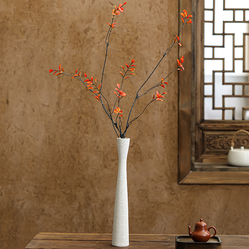 玄关装饰摆件入户电视柜细长细口细高花瓶家居饰品艺术高级感40cm,淘宝优惠券,粉丝福利购,淘宝优惠卷