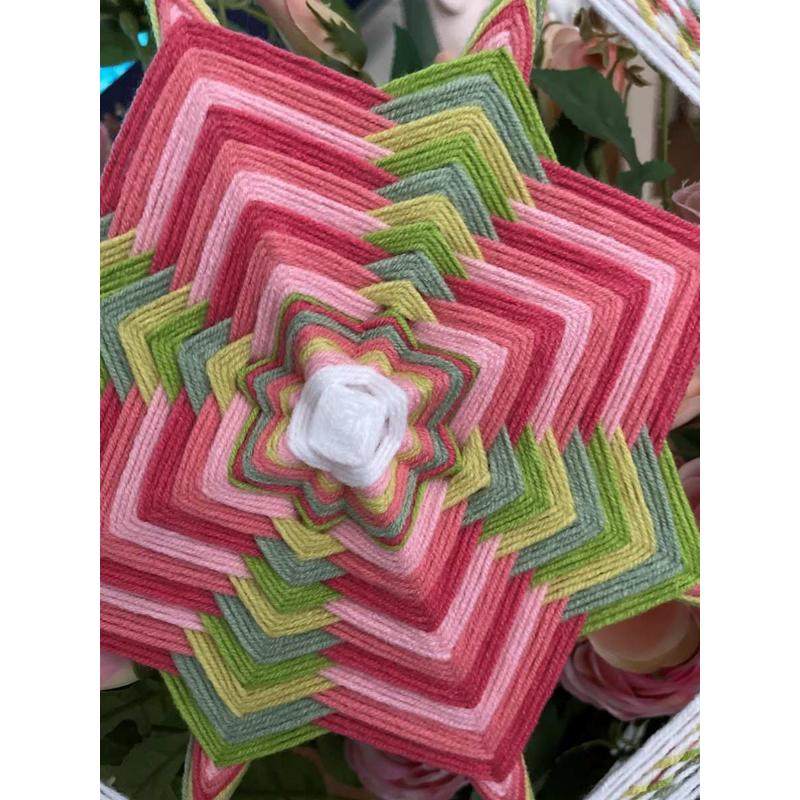 成品曼达拉手工毛线编织装饰工艺男女朋友送教师节礼物 DIY材料包,淘宝优惠券,粉丝福利购,淘宝优惠卷