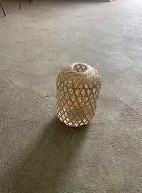 纯手工竹编灯笼灯罩中式创意个性吊灯餐厅民宿艺术造型婚礼覆古