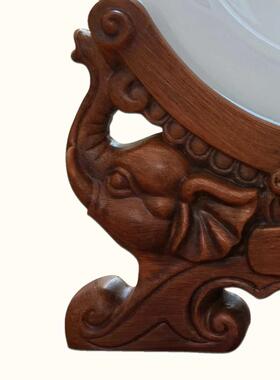 玉石工艺品摆件送礼家居摆件龙年摆件祥龙献瑞玉盘摆件可做广告