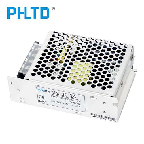 源头工厂 小体积 开关电源 MS-50W-24V2.1A变压器220V转12V直流DC - 图1