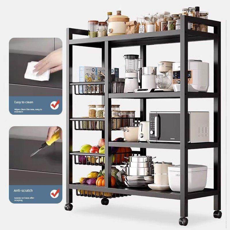 厨房置物架落地多层菜架子蔬菜收纳架家用多功能锅架零食储物架子,淘宝优惠券,粉丝福利购,淘宝优惠卷