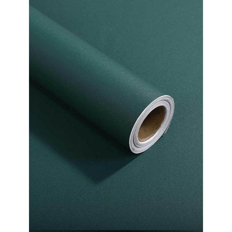 7L8K美式复古墨绿色墙纸自粘壁纸防水家具翻新贴纸墙贴广告深绿即,淘宝优惠券,粉丝福利购,淘宝优惠卷