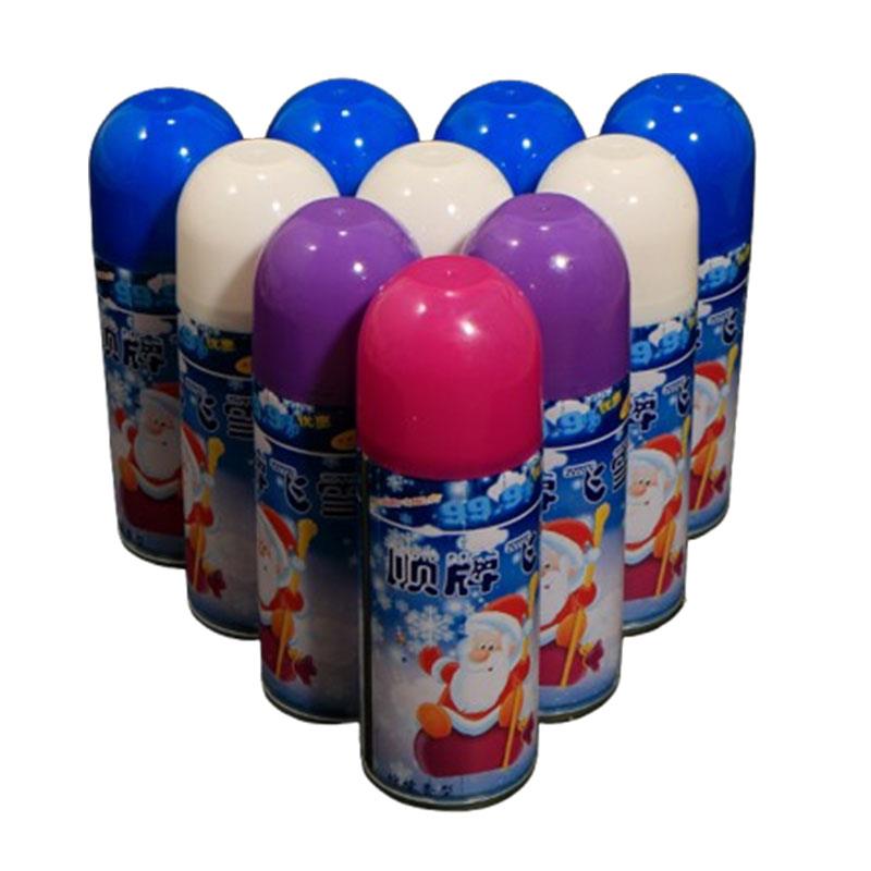 彷真白色飞雪喷雾泡沫雪花喷雪罐人工人造雪圣诞节下雪假雪道具喷 - 图0