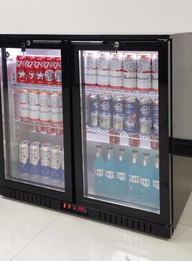 嵌入式冷藏柜商用酒水展示冰柜饮料风冷保鲜冷藏不锈钢吧台下冰箱