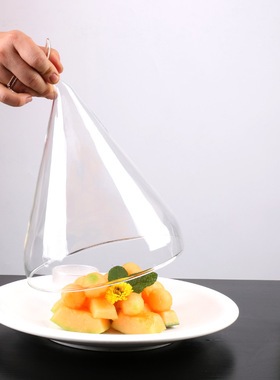 微波炉加热盖玻璃专用家用防溅防油热菜盖耐高温甜品展示罩保鲜罩