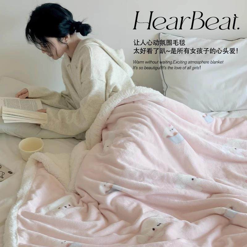 冬季加厚毛毯办公室午睡羊羔牛奶绒毯子沙发毯学生宿舍床上用床单,淘宝优惠券,粉丝福利购,淘宝优惠卷