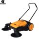 ມືຊຸກດັນໂຮງງານ sweeper ໂຮງງານຜະລິດກະສິກໍາ unpowered ໃບເຮັດຄວາມສະອາດລົດ sweeper sweeper