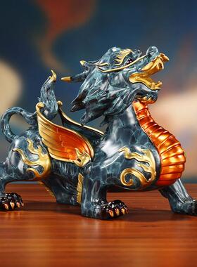 铜欣祥彩铜貔貅摆件家具玄关办公室客厅前台装饰开业礼品