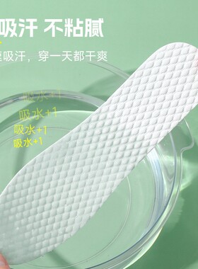 Disposable insoles that absorb sweat and prevent odor, suita