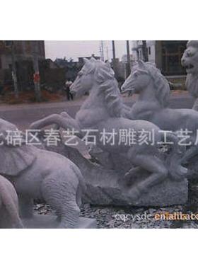 动物石雕 石灰岩石料石雕工艺品 手工家居摆件