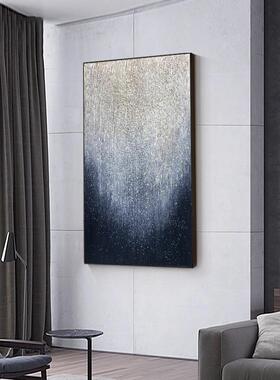 手绘理油画空闪耀现代轻玄关装饰画餐厅挂奢画走YTU-2040星廊入户