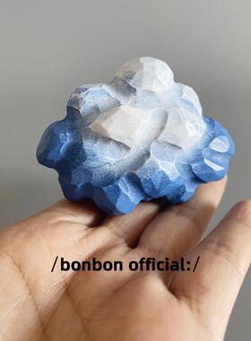 一个温暖的云手工木雕云装饰家庭汽车汽车装饰创意可爱的生日礼物