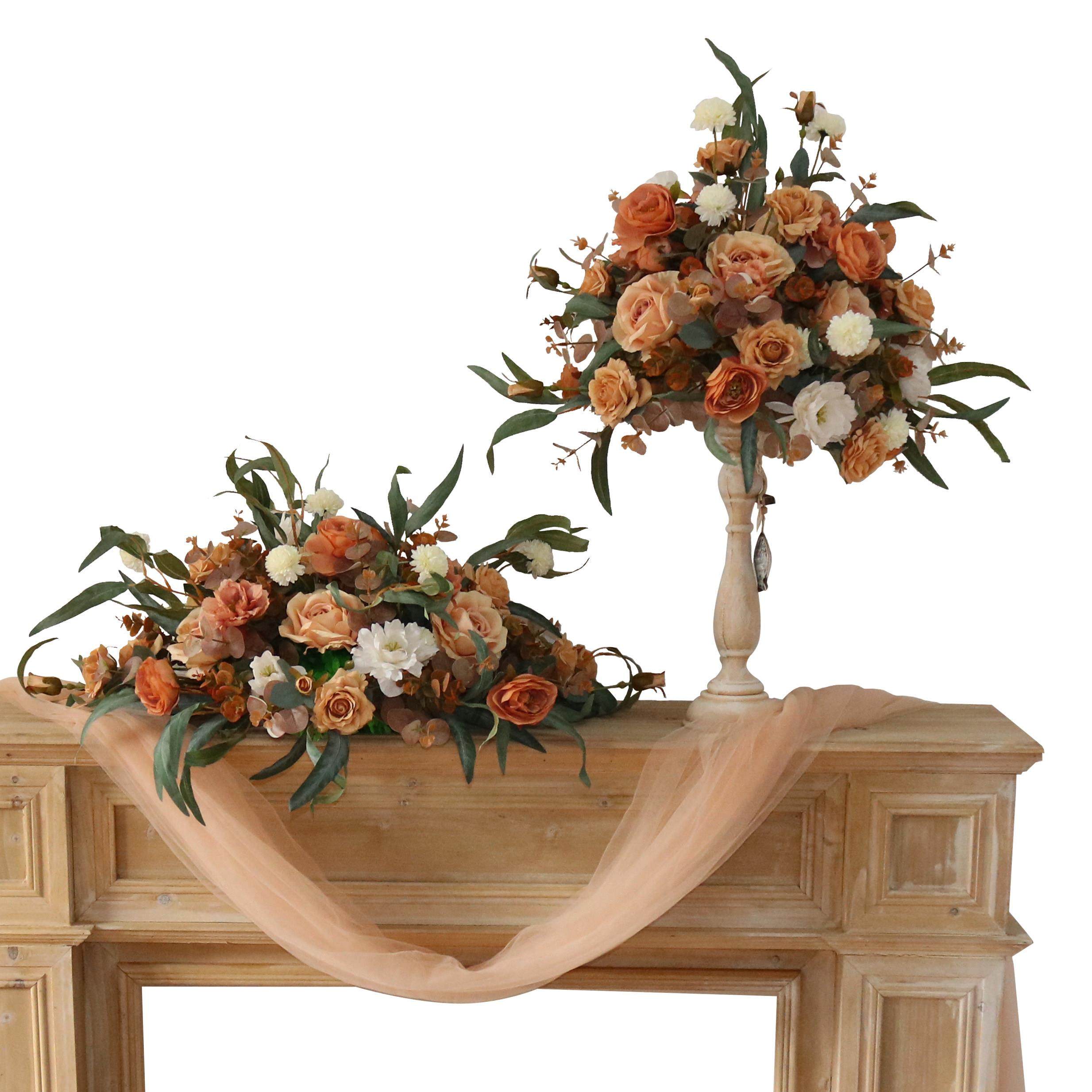 新款欧式覆古桌花烛台套装婚礼布置婚庆布场布景道具用品彷真绢花,淘宝优惠券,粉丝福利购,淘宝优惠卷