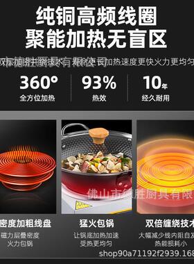 商用大功率电磁炉3500W平面凹面炉5000W电磁灶防水定时控温台式炉