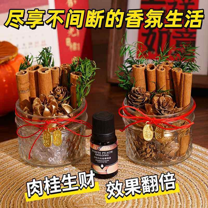 肉桂生财摆件随身携带办公室工位家居店铺乔迁装饰转运招财聚米瓶,淘宝优惠券,粉丝福利购,淘宝优惠卷