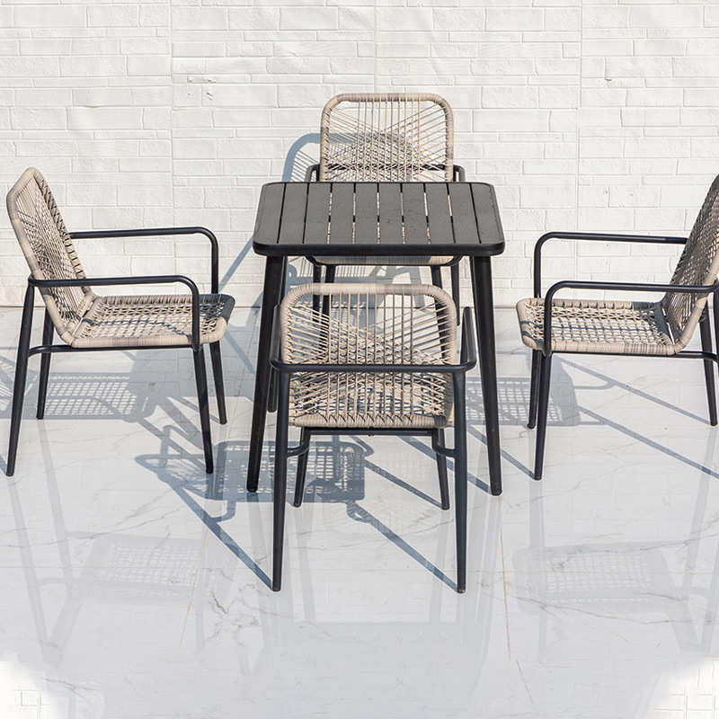 庭院阳台花园藤椅套件组合 户外桌椅北欧风休闲简约藤编编绳桌椅,淘宝优惠券,粉丝福利购,淘宝优惠卷
