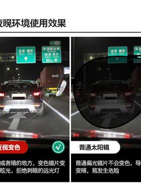 日夜两用变色偏光镜男女2025新款飞行员无边框太阳眼镜太阳眼镜抗