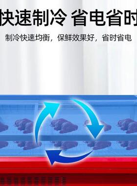 蒸馏式冷鲜肉展示柜商用超市保鲜柜熟食牛羊肉冰柜风冷生鲜冷藏柜