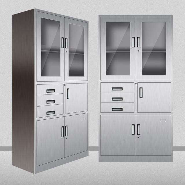 Stainless steel parts ke-0023a cabinet office stainless steel 201 cabinet archive room information cabinet 304 stainless steel text