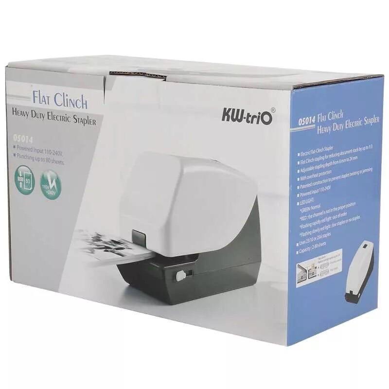 KW-triO 5014 thickened electric stapler automatic stapler flat needle electric stapler can staple 65 pages