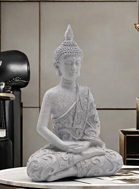 跨境新款黑悟空佛像摆件家居客厅装饰品玄关摆设树脂工艺品