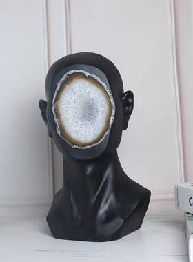 玛瑙片无新中玛瑙人脸式样板房售楼部卧室饰书房客厅厅电视柜桌面