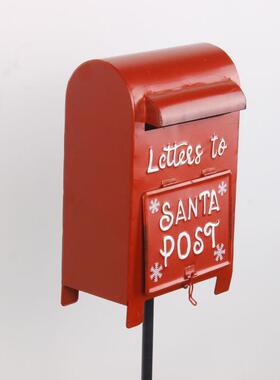 跨境铁信箱复古邮箱田园工艺铁皮信箱意见箱邮筒家居装饰站立邮箱