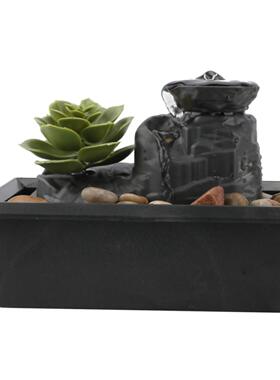 Desktop Water Fountain Ornament Indoor Decoration Portable T