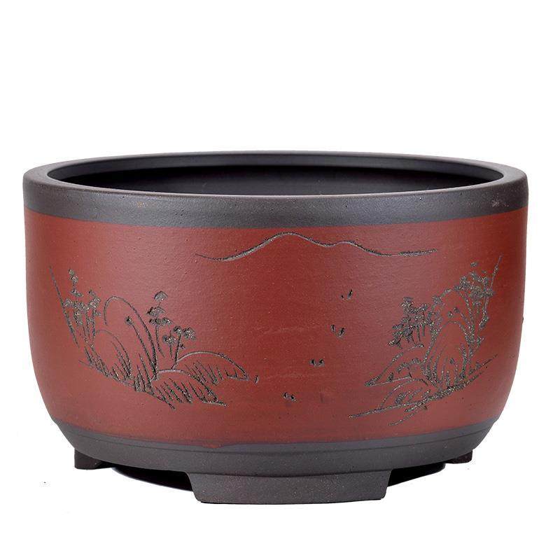 紫砂花盆特大花盆吊兰绿萝花盆阳台种菜创意盆景绿植盆栽多肉树桩,淘宝优惠券,粉丝福利购,淘宝优惠卷